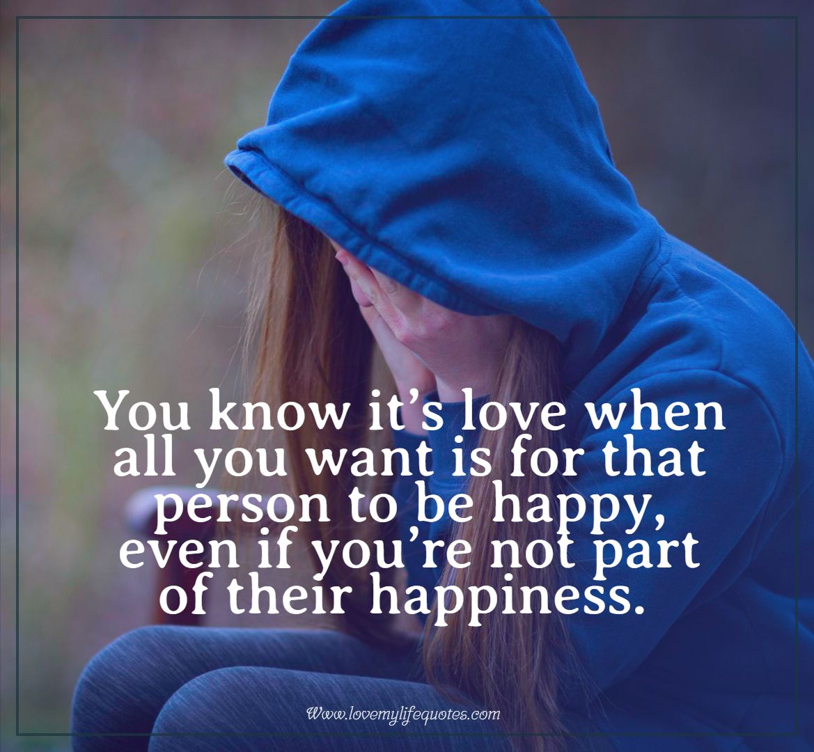 you know its love